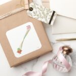 Little Miss Lucky Rays Of Luck Square Sticker