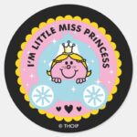 Little Miss Princess Im A Princess Classic Round Sticker