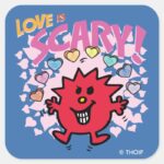 Little Miss Scary Valentine Square Sticker