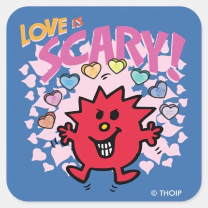 Little Miss Scary Valentine Square Sticker