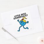 Little Miss Somersault Walking Tall Square Sticker