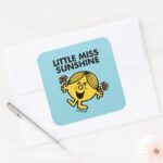Little Miss Sunshine Square Sticker
