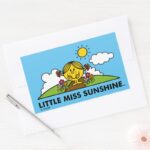 Little Miss Sunshine Back To Nature Rectangular Sticker