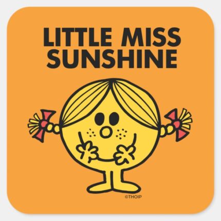 Little Miss Sunshine Funny Freckled Square Sticker