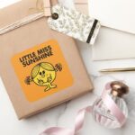 Little Miss Sunshine Funny Freckled Square Sticker