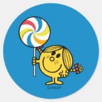 Little Miss Sunshine Giant Lollipop Classic Round Sticker