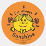 Little Miss Sunshine Im Always Sunshine Classic Round Sticker