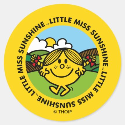 Little Miss Sunshine Sunshine Circle Classic Round Sticker