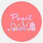 Little Pearl Classic Round Sticker