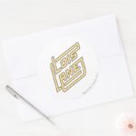 Lois Lane Logo Classic Round Sticker