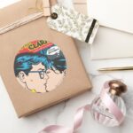 Lois And Clark Comic Classic Round Sticker