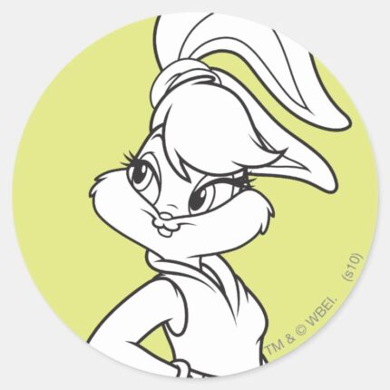 Lola Bunny Casual Classic Round Sticker