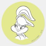 Lola Bunny Expressive Classic Round Sticker