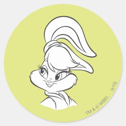 Lola Bunny Expressive Classic Round Sticker