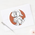 Lola Bunny Flirty Classic Round Sticker