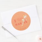 Lola Bunny I Heart Karats Classic Round Sticker