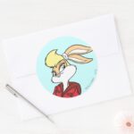 Lola Bunny Super Cute Classic Round Sticker