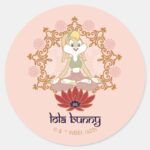 Lola Bunny Yoga Lotus Pose Classic Round Sticker