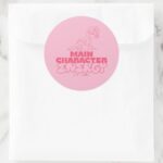 Lola Main Character Energy Classic Round Sticker