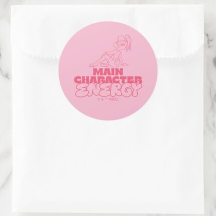 Lola Main Character Energy Classic Round Sticker