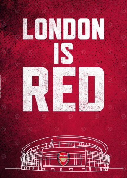 London Is Red Football Poster