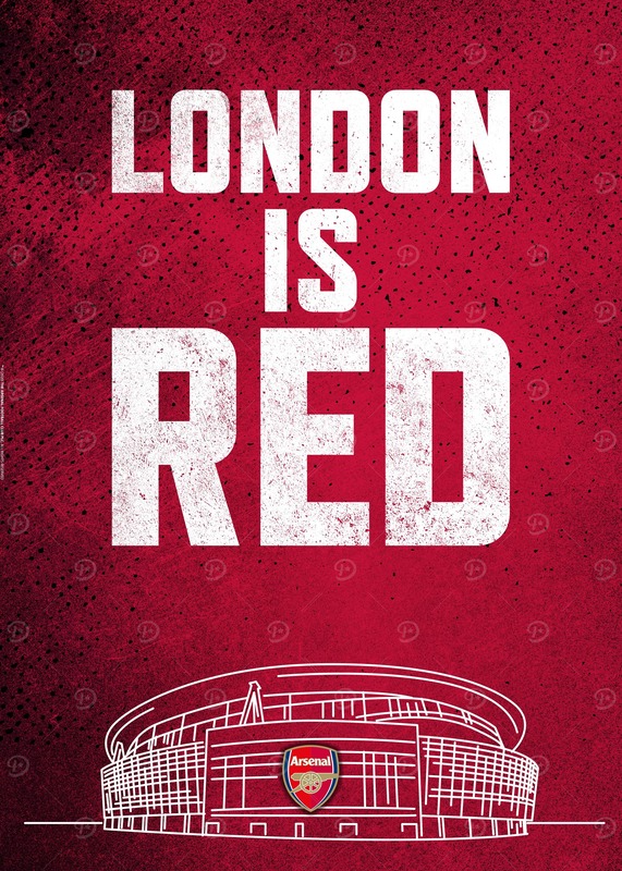London Is Red Football Poster