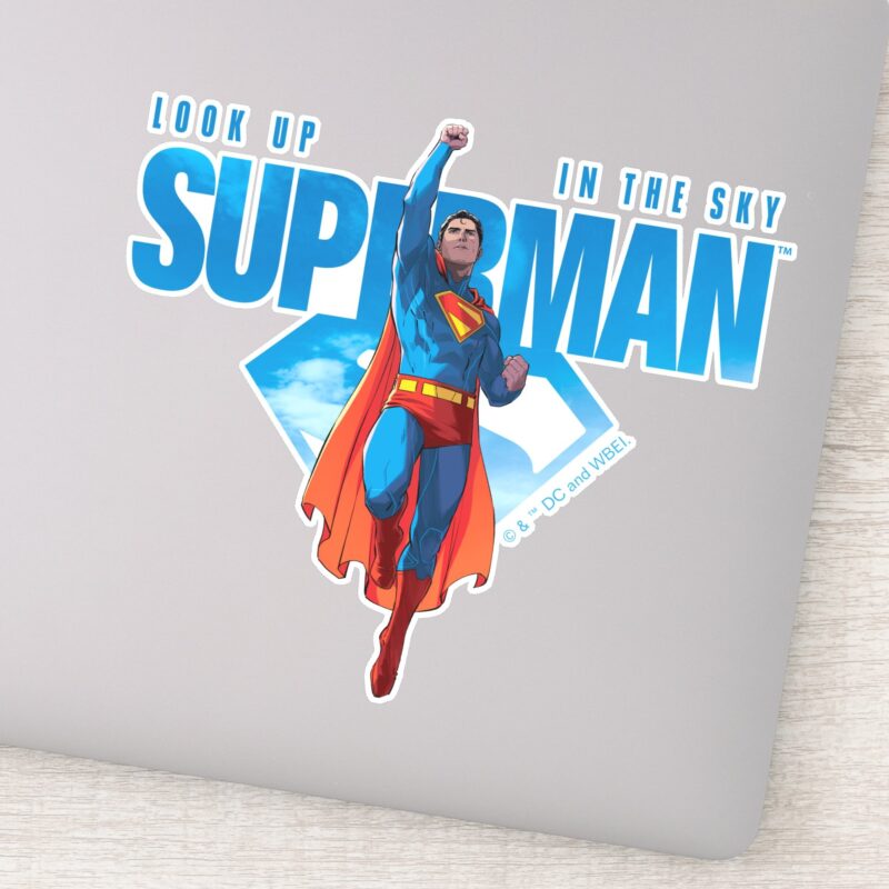 Look Up Its Superman Sticker