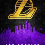 Los Angeles City Skyline Poster