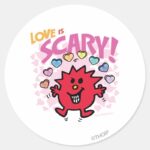 Love Is Little Miss Scary Classic Round Sticker