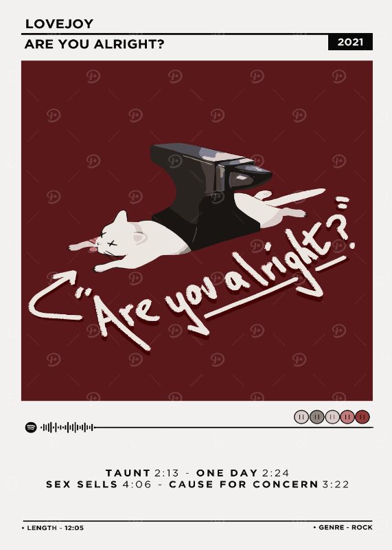 Lovejoy Are You Alright Music Poster