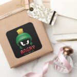 MARVIN THE MARTIAN™ Angry Emoji Square Sticker