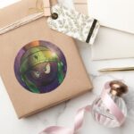 MARVIN THE MARTIAN™ Battle Hardened Classic Round Sticker