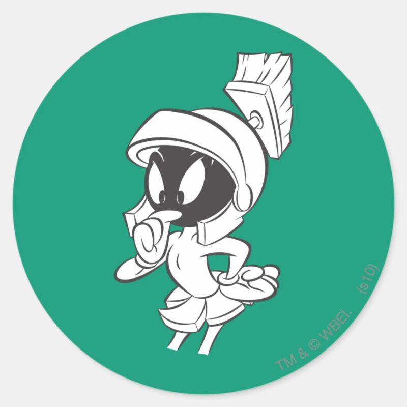 MARVIN THE MARTIAN™ Expressive Classic Round Sticker MARVIN THE MARTIAN™ Expressive Classic Round Sticker
