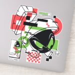 MARVIN THE MARTIAN™ Glitch Sticker