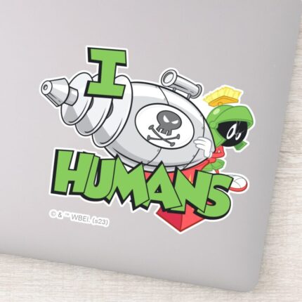 MARVIN THE MARTIAN™ I Laser Humans Sticker
