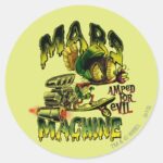 MARVIN THE MARTIAN™ Mars Machine Classic Round Sticker