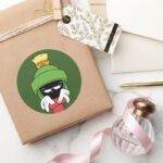 MARVIN THE MARTIAN™ Pout Classic Round Sticker
