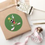 MARVIN THE MARTIAN™ Proclamation Classic Round Sticker