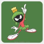 MARVIN THE MARTIAN™ Proclamation Square Sticker