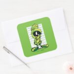 MARVIN THE MARTIAN™ Quote Sketch Square Sticker