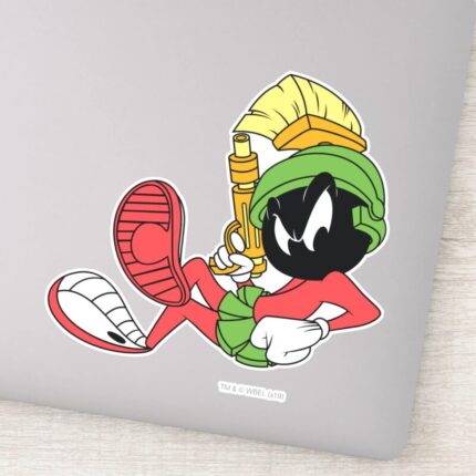 MARVIN THE MARTIAN™ Reclining With Laser Sticker