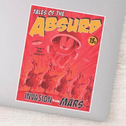 MARVIN THE MARTIAN™ Retro Invasion From Mars Comic Sticker