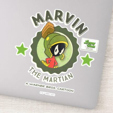 MARVIN THE MARTIAN™ Retro Lobby Card Sticker