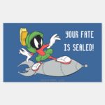 MARVIN THE MARTIAN™ Riding Rocket Rectangular Sticker