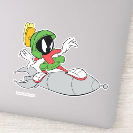 MARVIN THE MARTIAN™ Riding Rocket Sticker