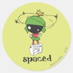 MARVIN THE MARTIAN™ Spaced Classic Round Sticker