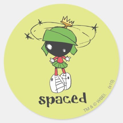 MARVIN THE MARTIAN™ Spaced Classic Round Sticker