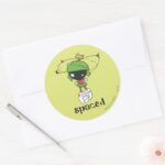 MARVIN THE MARTIAN™ Spaced Classic Round Sticker