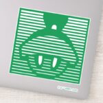 MARVIN THE MARTIAN™ Striped Icon Sticker