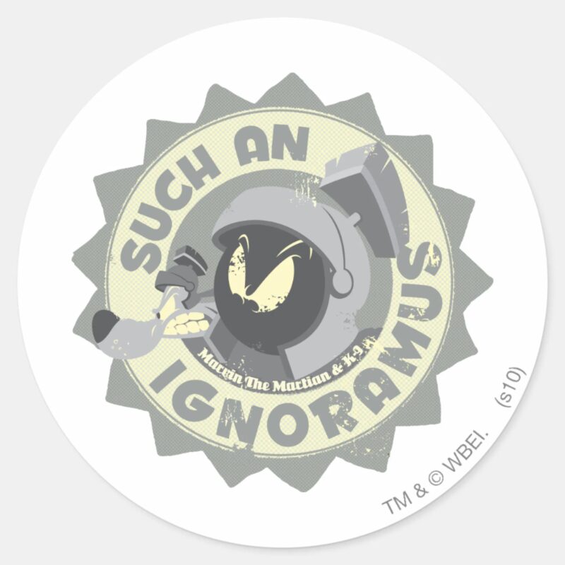 MARVIN THE MARTIAN™ Such An Ignoramus Classic Round Sticker